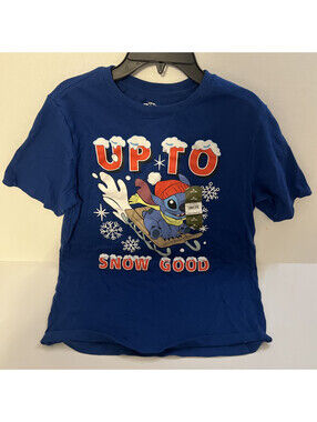 XL Youth Tee- Stitch- “Up To Snow Good”